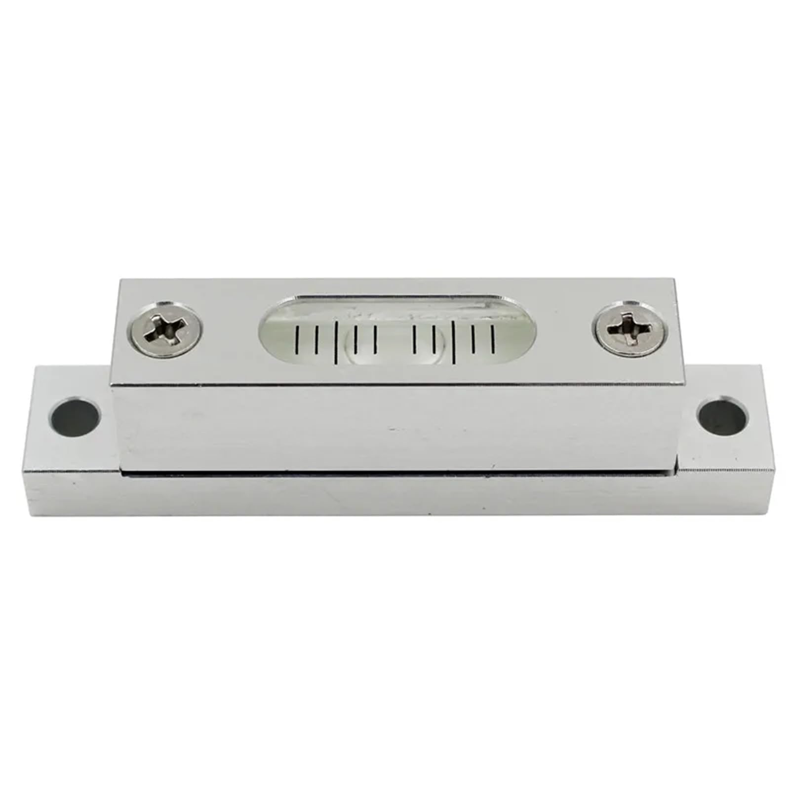 Burbuja de nivel pequeño de alta precisión, Mini nivel de tira, tira de metal cuadrada pequeña ajustable, burbuja Horizontal(Black)