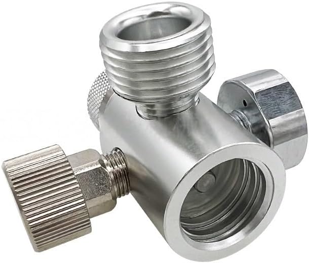 W21.8-14 CO2 Cylinder Adapter with Pressure Gauge and Relief Knob for Aquarium Planted Tank Systems