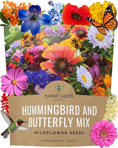 Wildflower Seeds Butterfly and Humming Bird Mix - Large...