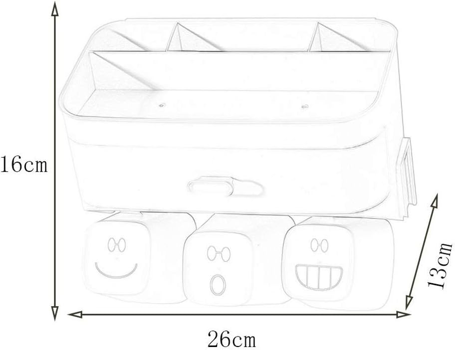 Toothbrush Holder Wall Mount Storage Set,Plastic Tooth Brush Organizer for Bathroom,No Drilling Electric Toothbrush/Toothpaste Stand(E)
