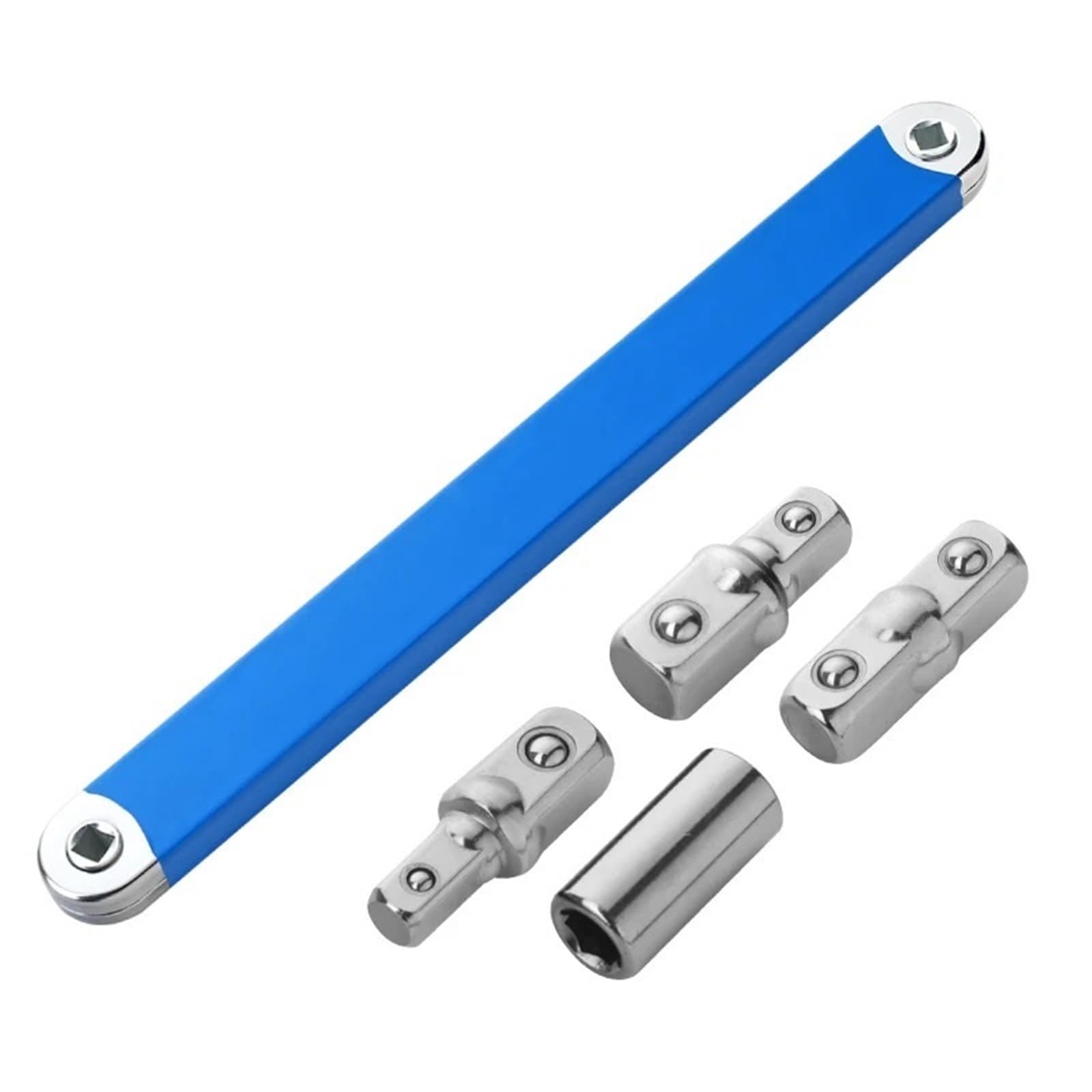 OLAQWENB Torque Wrenches Offset Ratchet Torque Extension Wrench Set Mechanical Tools Car Spanner Socket Hand Square Precision Torque Wrench(Blue)