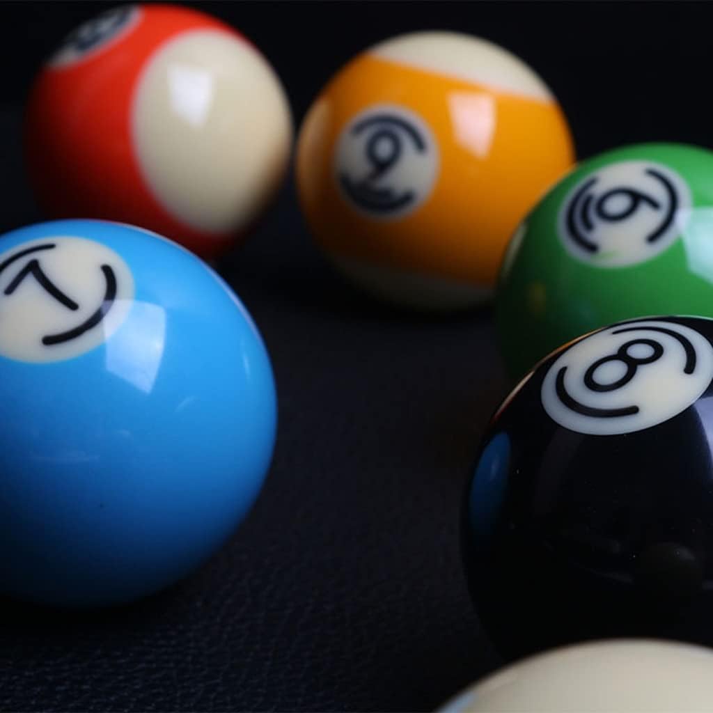 Small Numbers Design Standard 57.2mm 2 1/4" Resin Billiards Ball Complete Set of Pool Balls Billiards Accessories