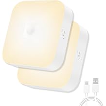 Rechargeable Motion Sensor Closet Light, Wireless Lights, Warm White 2Pack