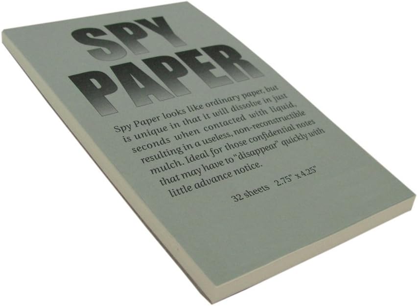 Disappearing Spy Paper Dissolving Note Pad Letter Head