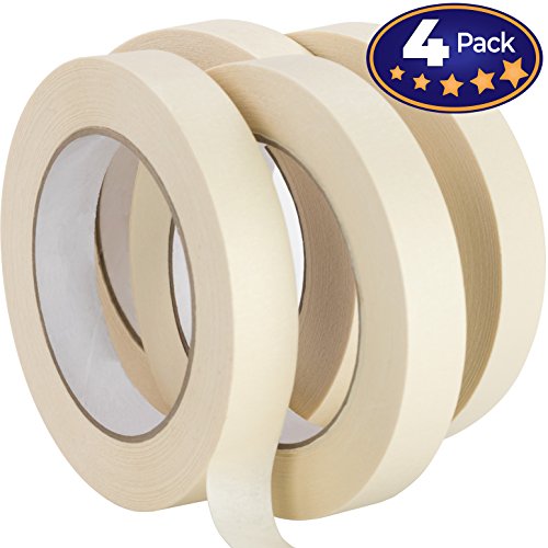 Nova Supply 3/4 in Pro-Grade Masking Tape. 60 Yard Roll 4 Pack =