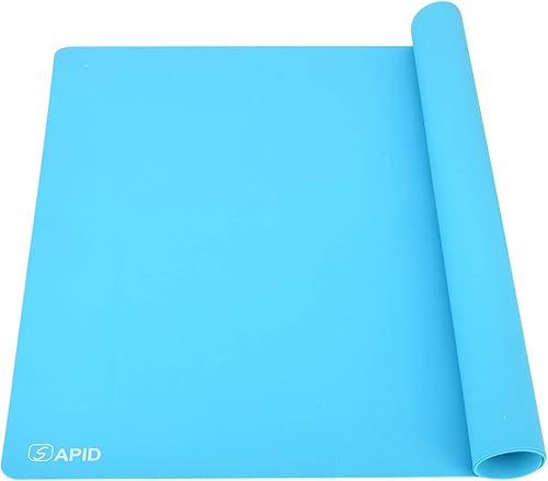 Sapid Hoja de silicona extra grande para manualidades, alfombrillas de silicona gruesa para joyería, alfombrilla de silicona antideslizante para