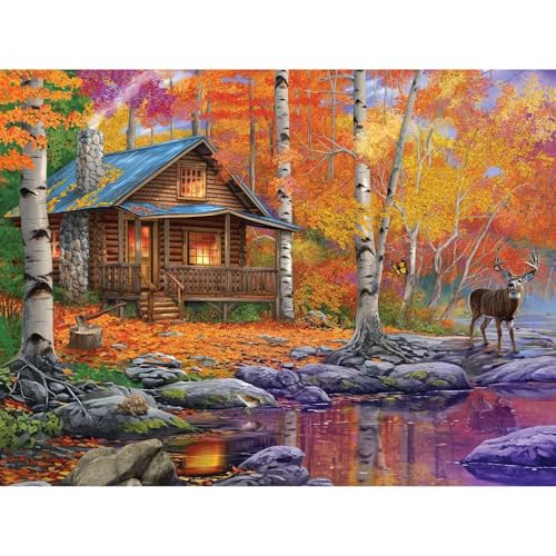 Bits and Pieces - Rompecabezas de 300 piezas para adultos - 18" x 24" - Off The Grid - Piezas grandes de otoño 300 piezas por Bigelow Illustrations miniatura 2