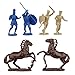 LOD Trojan War Greek vs Trojan Chariot Playset: 12 BLUE TAN 1:30 Plastic Figures