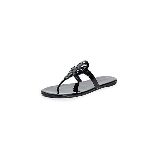 Tory Burch Women's Miller Soft Sandal, Perfect Black, 9 Medium US