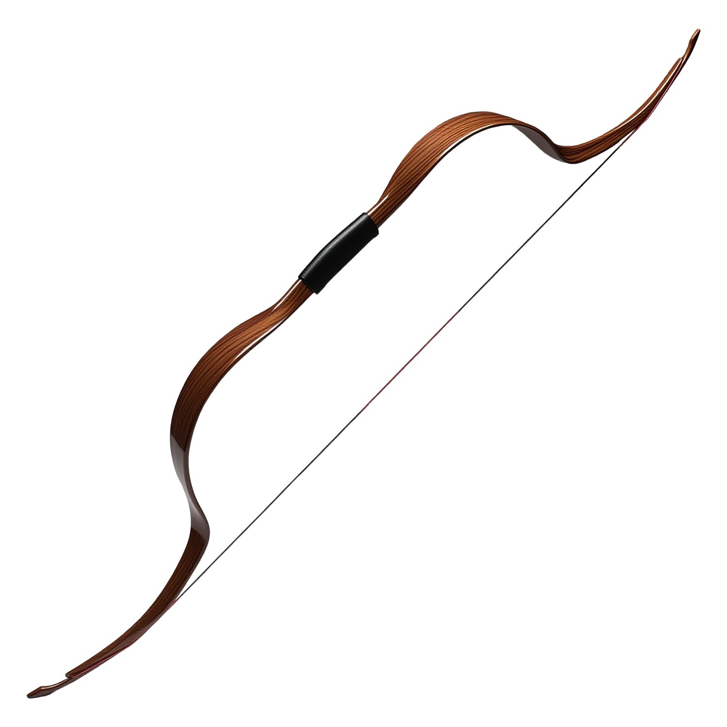 25LBS Traditional Bow 49" Handmade Practice Wooden Mongolian Beginner Recurve Bow