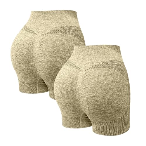 Leggins Mujer Deporte Cortos Push Up Leggings Anticelulitis Suaves Opaco Pantalon Corto Yoga Pilates Sin Costuras Transpirable Mallas Corto Running Cintura Alta Talla Grande Gym Shorts Fitness