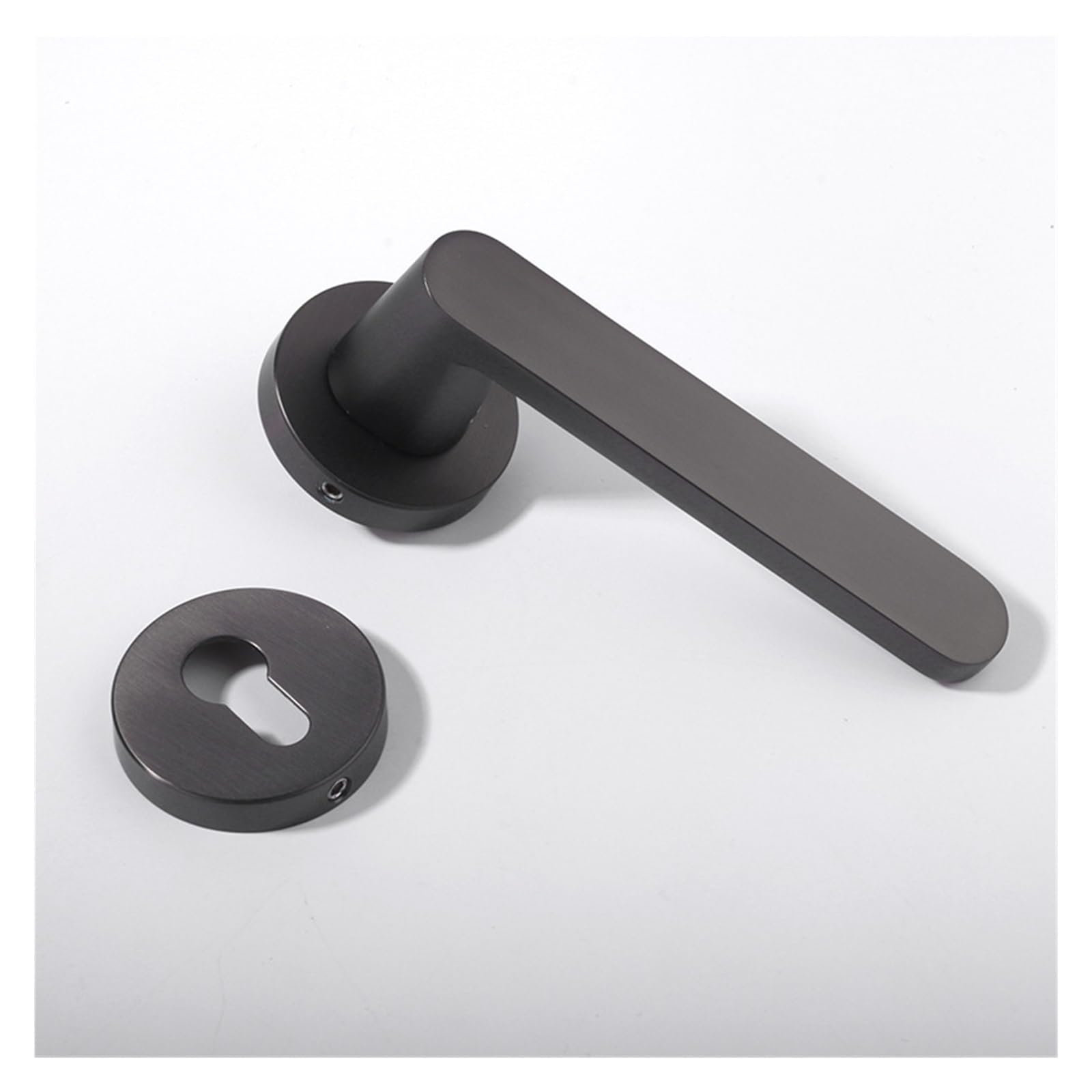 NYRXRYTCA Zinc Alloy Indoor Silent Door Handle Door Lock Bedroom Wooden Door Home Room Door Split Lock(D31 S953 gray brushed silent)