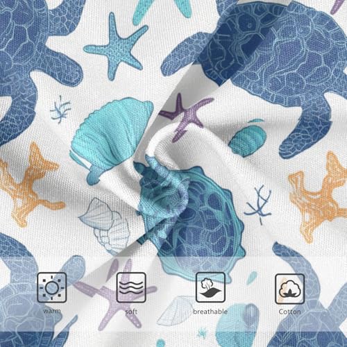 Wusikd Turtles Girls' Underwear Cotton Funny Animal Girls Briefs Soft Toddler Underwear 2T3