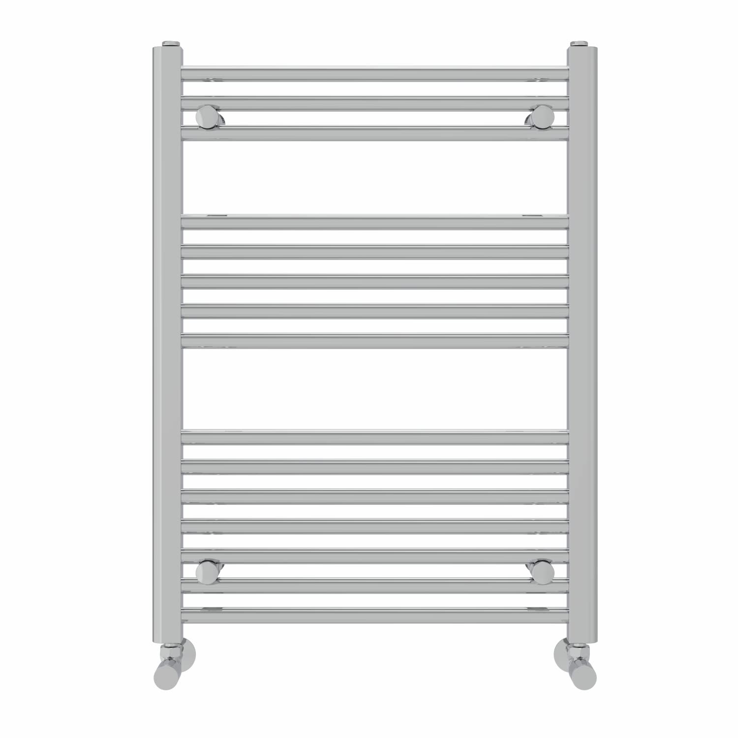 NRG Radiador de baño de diseño recto, cromado, 800 × 600 mm