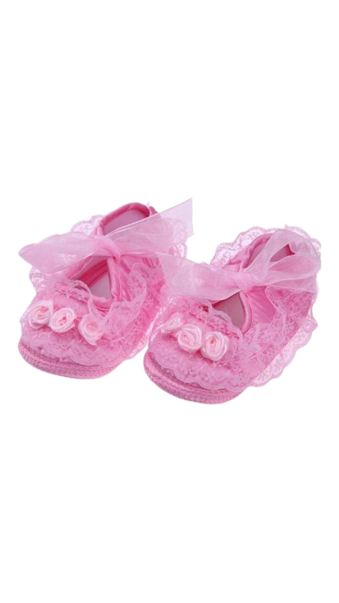 Booties Girl Pink Booties, Soft Satin-image-49
