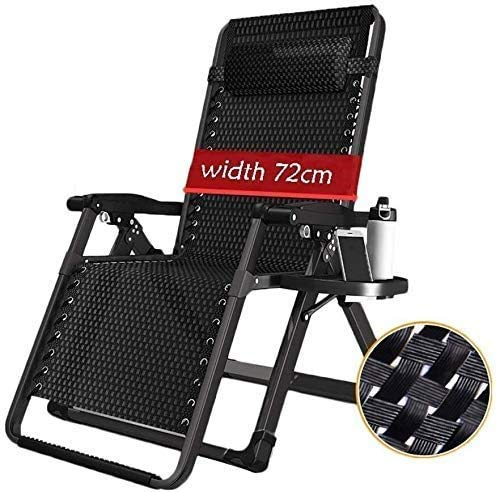 Chaise longue pliante Textiline inclinable et multi-position pour la plage