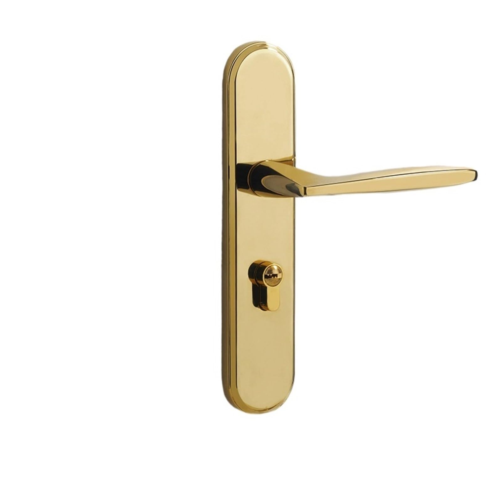 NYRXRYTCA Golden Indoor Bedroom Lock Household Wooden Door Lock Magnetic Silent Split Door Lock(Panel 031 gold 58 magnetic D)