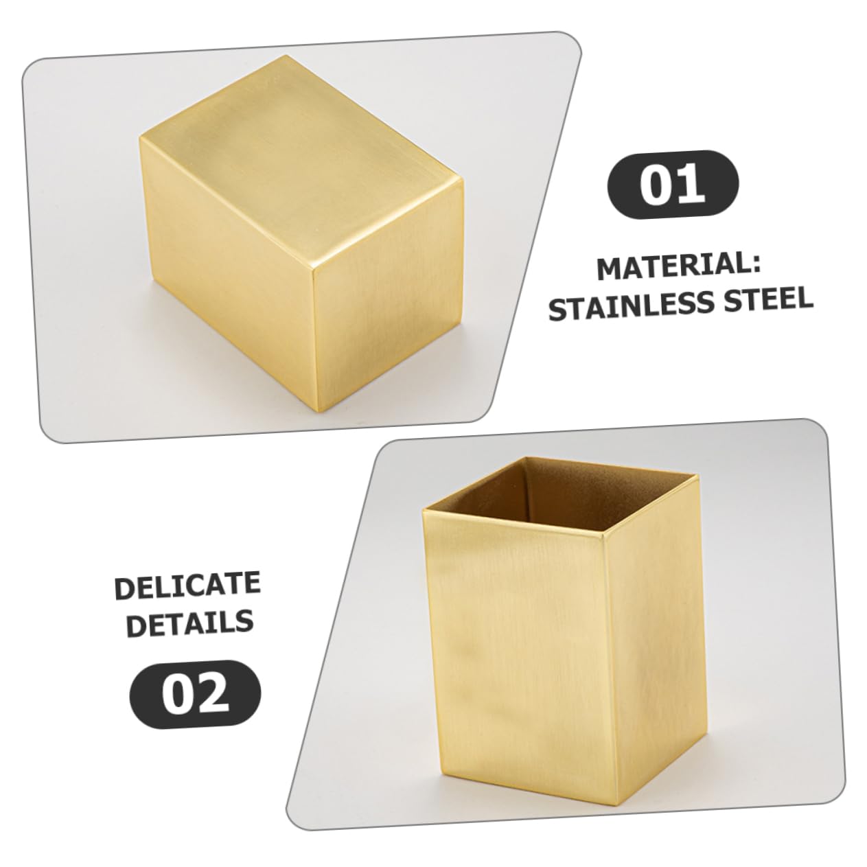 PLAFOPE Robusto Contenitore Per Matite Portapenne in Acciaio Inossidabile Organizer Da Scrivania Accessorio Per Ufficio E Casa