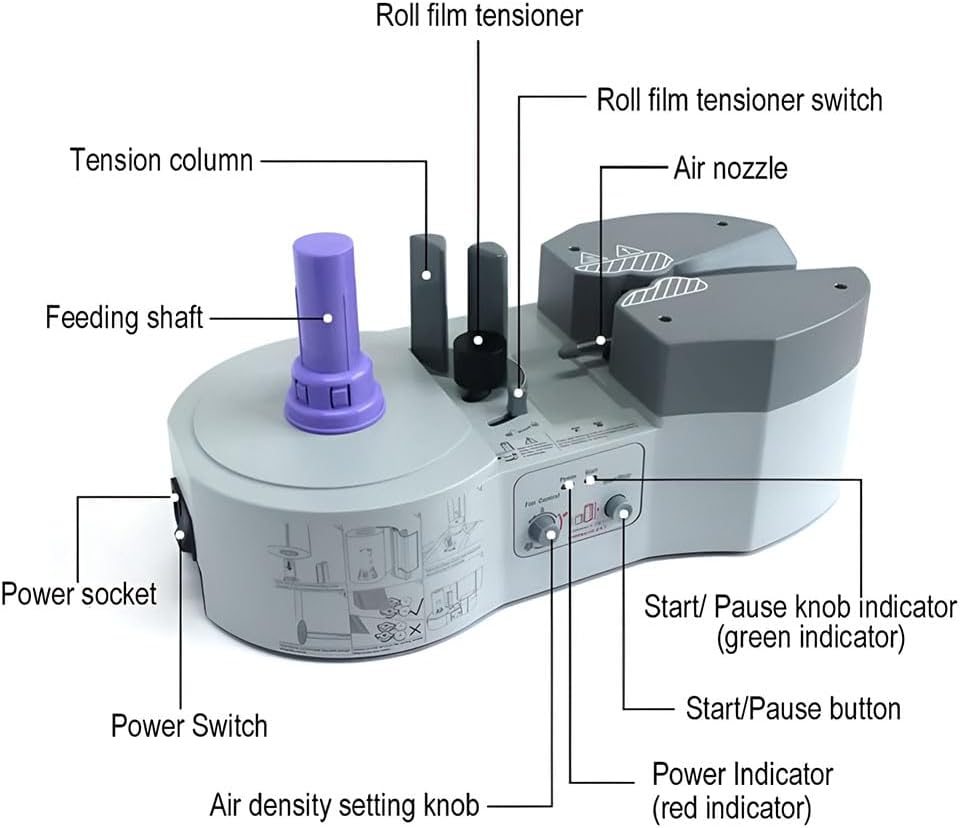 Inflatable Packaging Machine, Air Cushion Machine, Multifunctional Bubble Bag Filling Machine, Portable Small Air Cushion Manufacturer Packaging Supplies