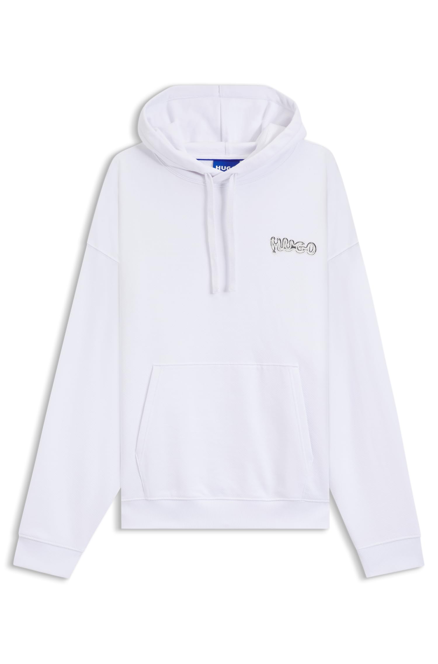 HUGO Men's Nyrohood Sweatshirt, White, L