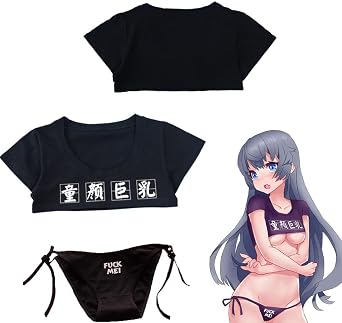 SINROYEE Ladies Sexy Cosplay Lingerie Japanese Anime Bikini Lolita Kawaii Bra and Panty Set For womens