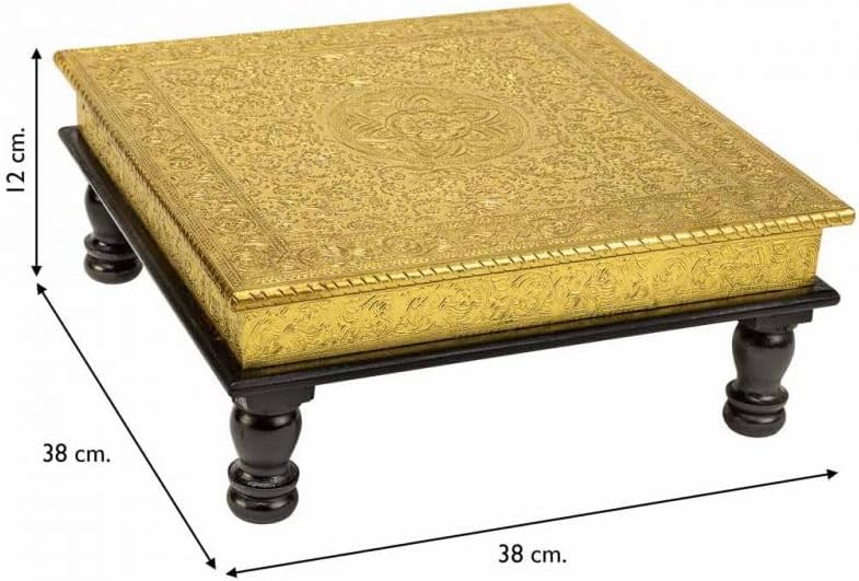 Miniatura 2 de Mesa Auxiliar De Metal Repujado