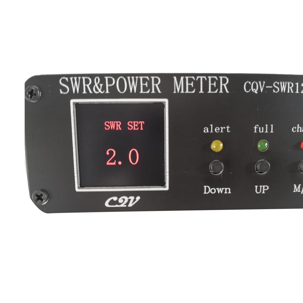 CQV-SWR120 120 W SWR e Stazionario Misuratore di Potenza Funzione di Allarme Stazionario Alta Schermo HD A Colori 240 X 240