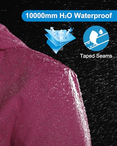 Image of 33,000ft Packable Rain Jacket for Women Waterproof Raincoats with Hood