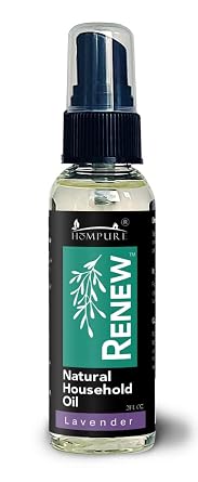 HoMPURE Renew Natural Household Oil Lavender - Eco-Conscious All-Purpose Lubricant Spray with Lavender Scent for Doors, Hinges & Locks - Natural Penetrating Oil for Smooth, Long-Lasting Lubrication