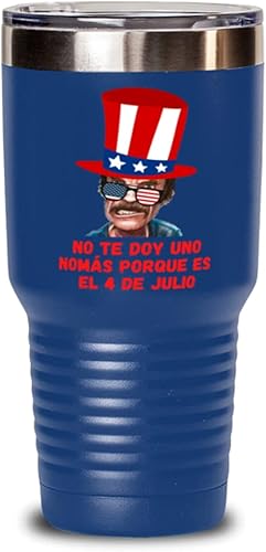 Regalo para el 4 de julio, vaso de vino y blanco no te doy una nomassouvenir