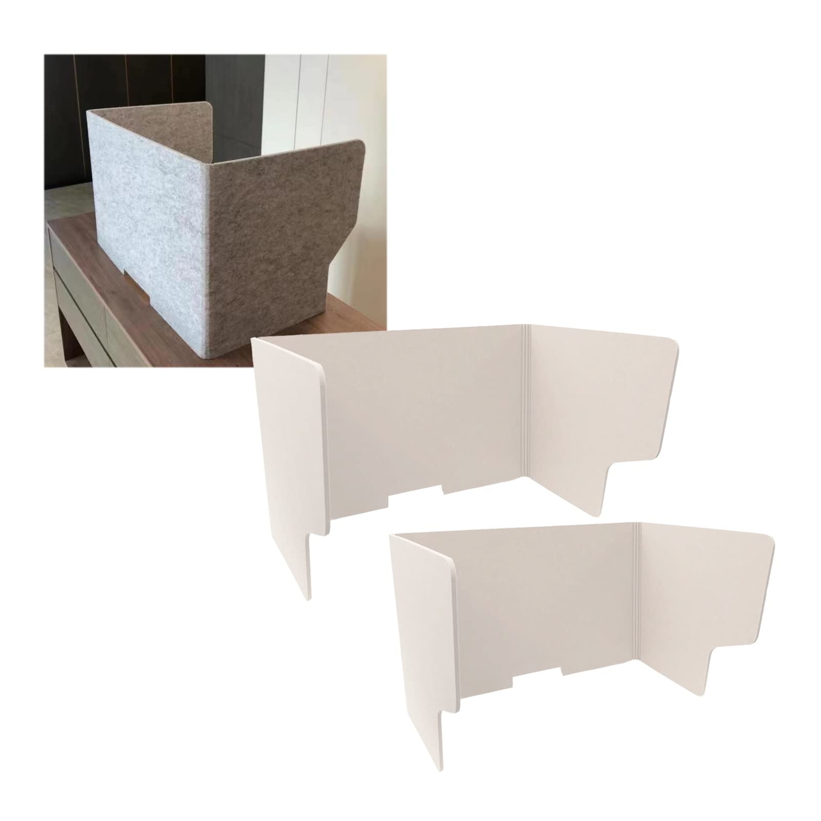 HJYCLFAZU Acoustic Desk Divider 2Pack 24"x31"x39" Soundproof Privacy Shields Office & School Partitions Noise Reduction Foldable for Better Focus