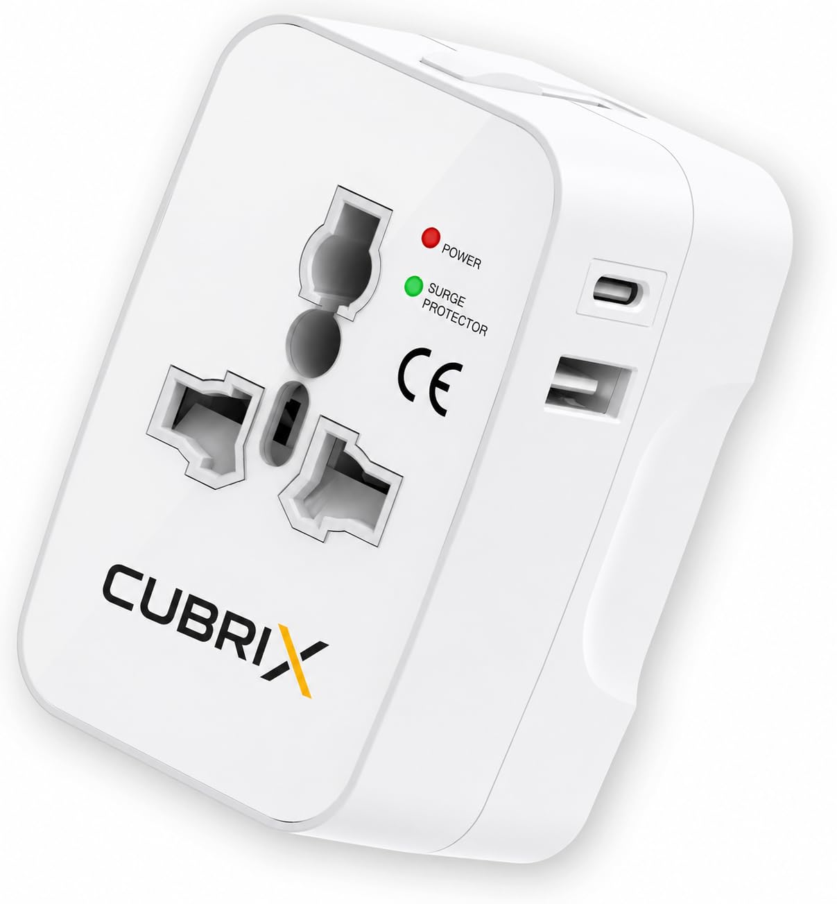 Cubrix Go Universal Travel Adapter with 6A AC Socket Output,Universal AC Socket, All in One International Travel Fast Charging Adapter,Suitable for 180+ Countries US,UK,EU,AUS,Etc-image-12