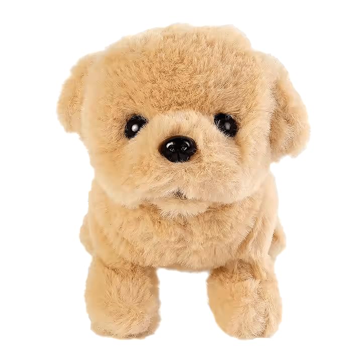 Pandaworld Joyful Jogs Pup, Plush Golden Retriever Walking and Barking Puppy Stuffed Animal, Soft Toy Dog (Battery Not Included) 3