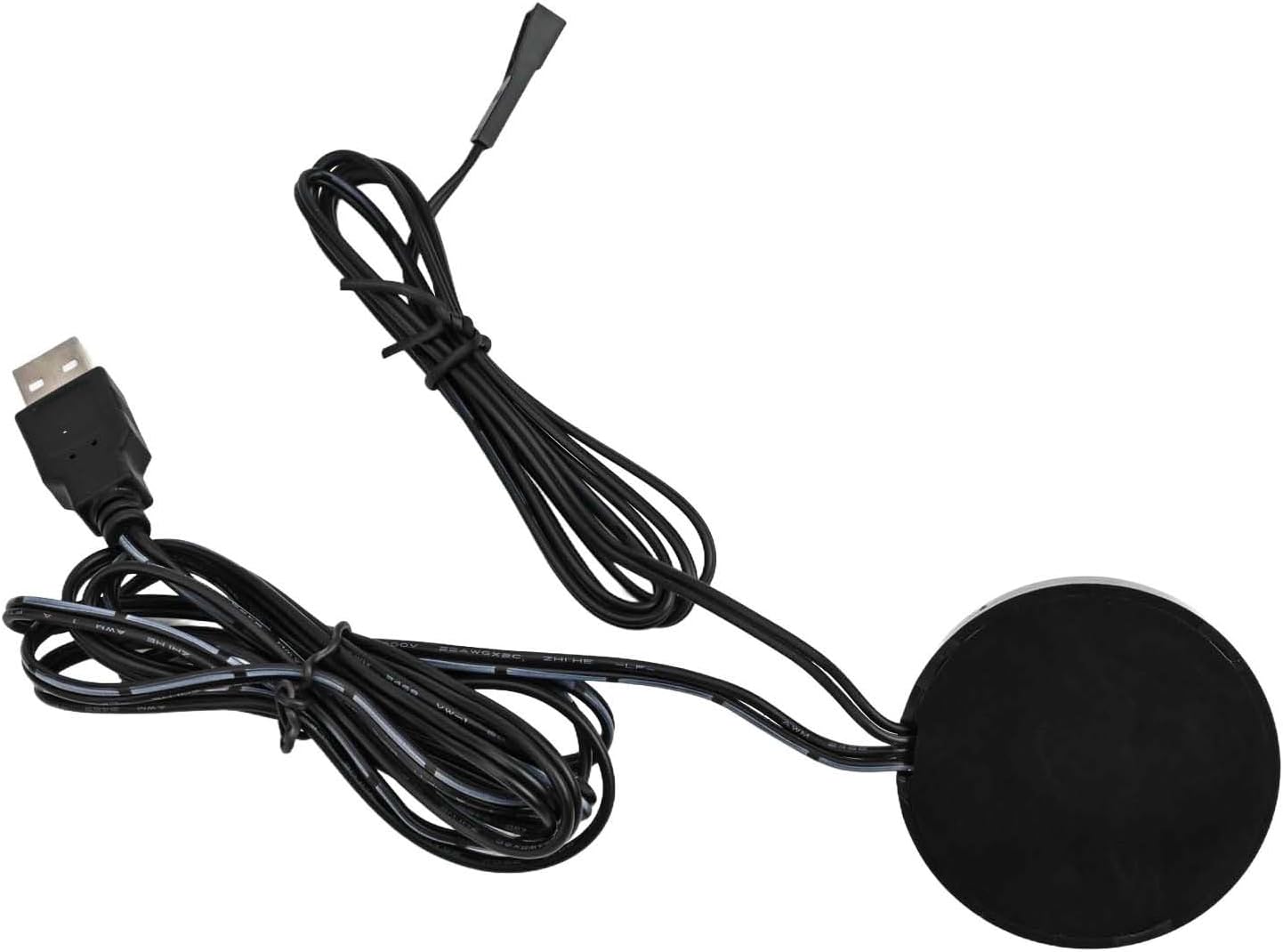Smart Dimming Touch Switch 5V Wood Panel Touch Dimmer Switch Touch Dimmers Switch Concealed For USB LED Light Control Stepless Dimming Cabinet Lighting(Black)