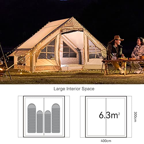 Carpa inflable para camping 4-8 personas con bomba miniatura 6