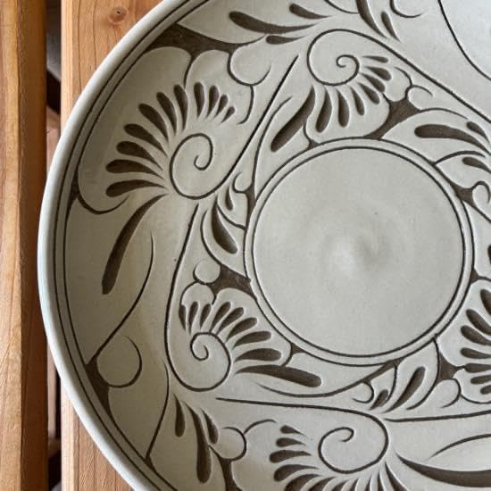 育陶園 やむちん 沖縄 22cmプレート 2枚セット 新品未使用 育陶園 やむちん 沖縄 22cmプレート 2枚セット 新品未使用 育陶