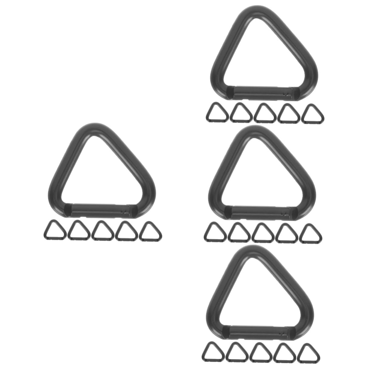 24pièces Mousquetons Robustes Clip De Montagne Pratique pour Et Activités Extérieures Boucles Triangulaires Légères Et