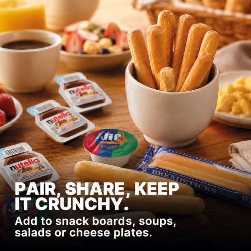 Image of Breadsticks Mini Plain 2 Count Individually Bags. Pack of 20