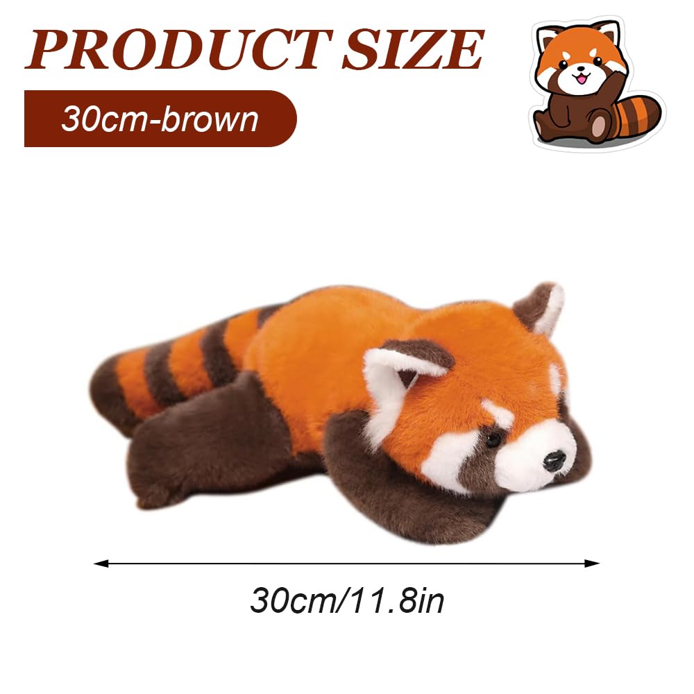 Czerwona panda pluszowa zabawka, 30 cm, pluszowa zabawka, czerwona panda, czerwona panda, pluszowa zabawka, szop, RedPanda, pluszowe zwierzątko, prezent dla dziewcząt i chłopców