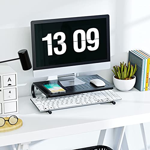 Monitor-Stand-Riser-Monitor-Riser-Laptop-Stand-Laptop-Shelf-wVented-Metal-for-Screen-Laptops-Printer-for-Home-Office