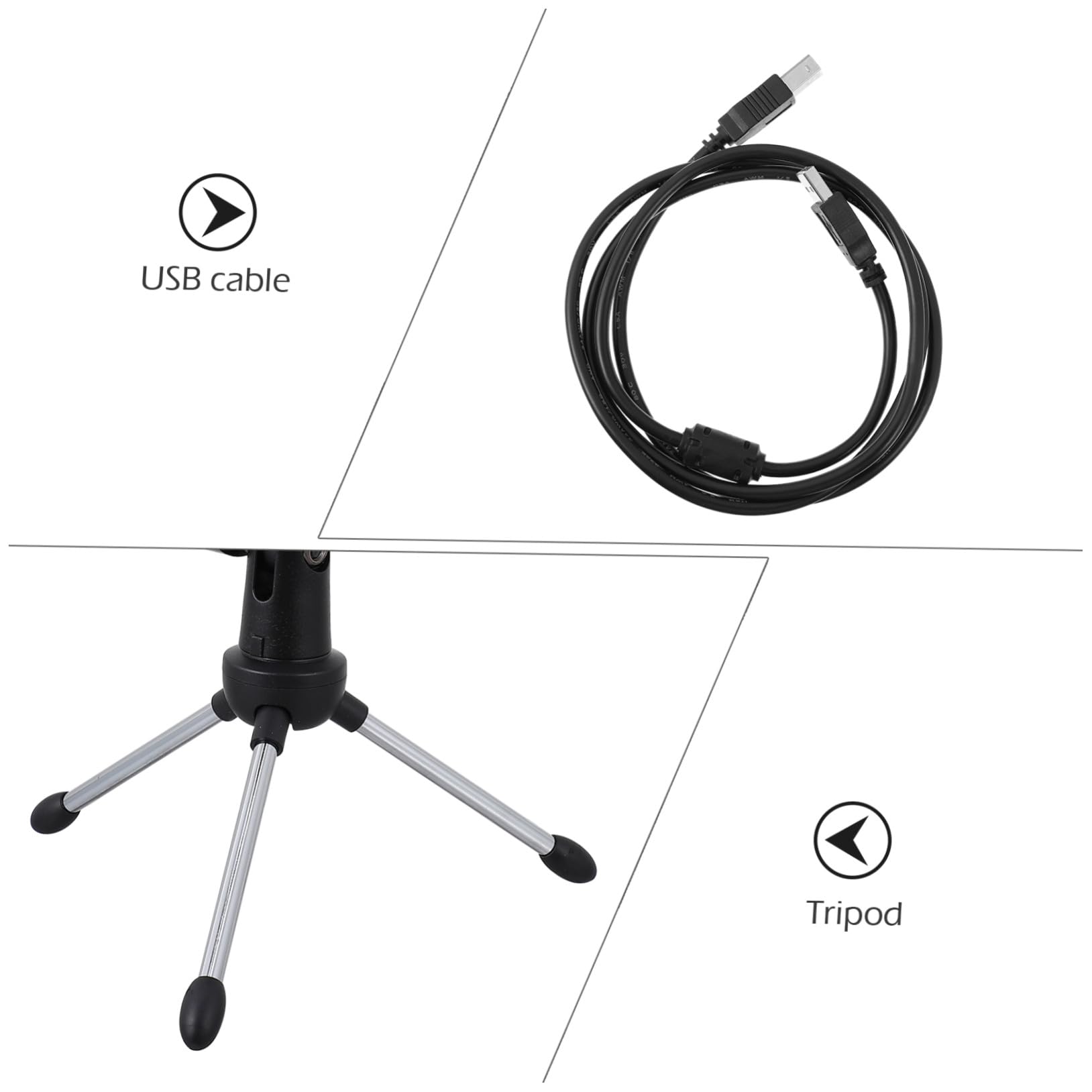 Micrófono de Condensador USB para Transmisión y Grabación en Computadora