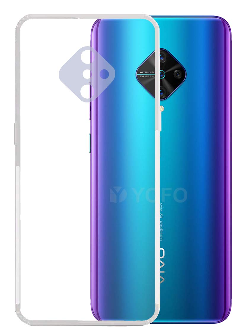YOFO Rubber Back Cover Case for Vivo S1 pro (Transparent) with Bumper Corner (B08P8RVBJ3) Amazon Price History, Amazon Price Tracker