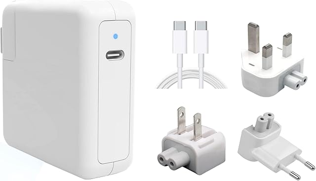 MacBook Pro Charger 96W USB C Charger Power Adapter Compatible with MacBook Pro 16 15 13 MacBook Air 13 Inch, iPad Pro 2021/2020/2019/2018 Includes 6ft USB C to C Cable, UK/EU/US Plugs