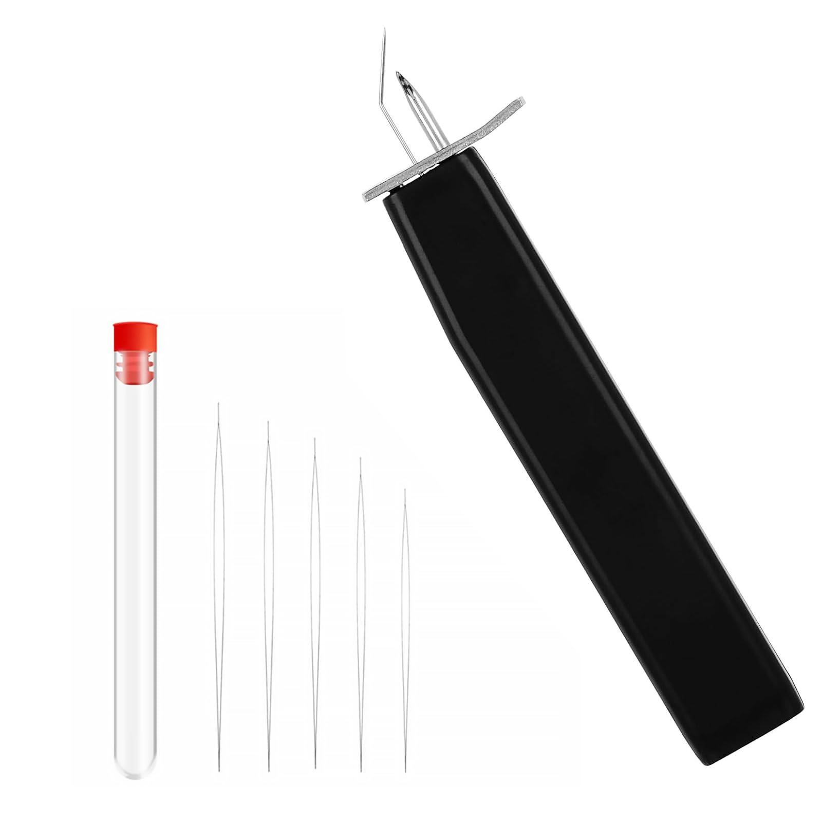 NIYATA Strumento per nodo di perline, strumento per annodare perline, pratico strumento per nodo rapido, aghi per perline Avec per infilare perline, per gioielli fai da te