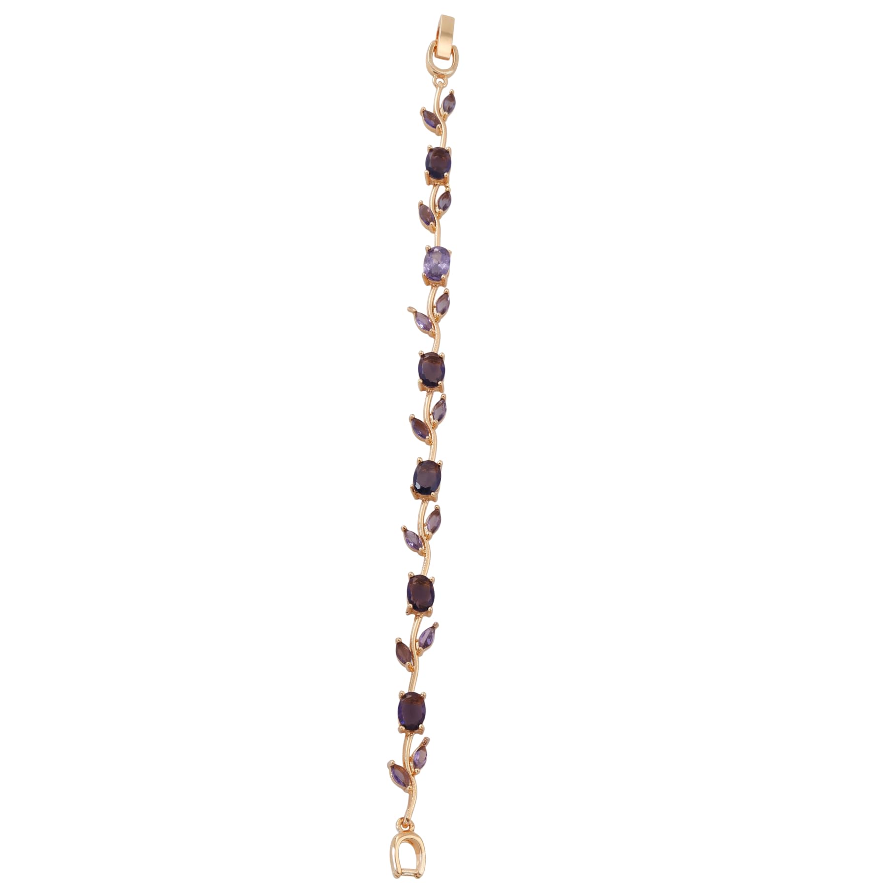 Fashion Jewellery Coquette Tulip Link Bracelet for Women Floral Tulip Charm Bracelet Adjustable Link Chain Crystal Accent Bracelet Elegant Hand Bracelet for Women and Girls-image-28