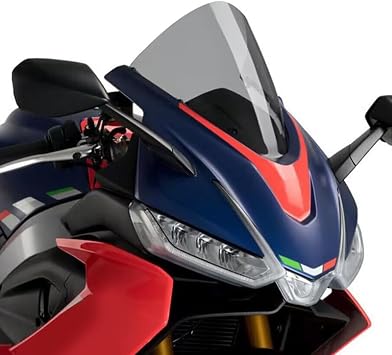 Motorcycle Front Windscreen Windshield Fly Screen Shield Wind Deflector for APRILIA RS 660 RS660 2020 2021 2022 2023 P/N 2S001576, 2B006631 Smoke Gray