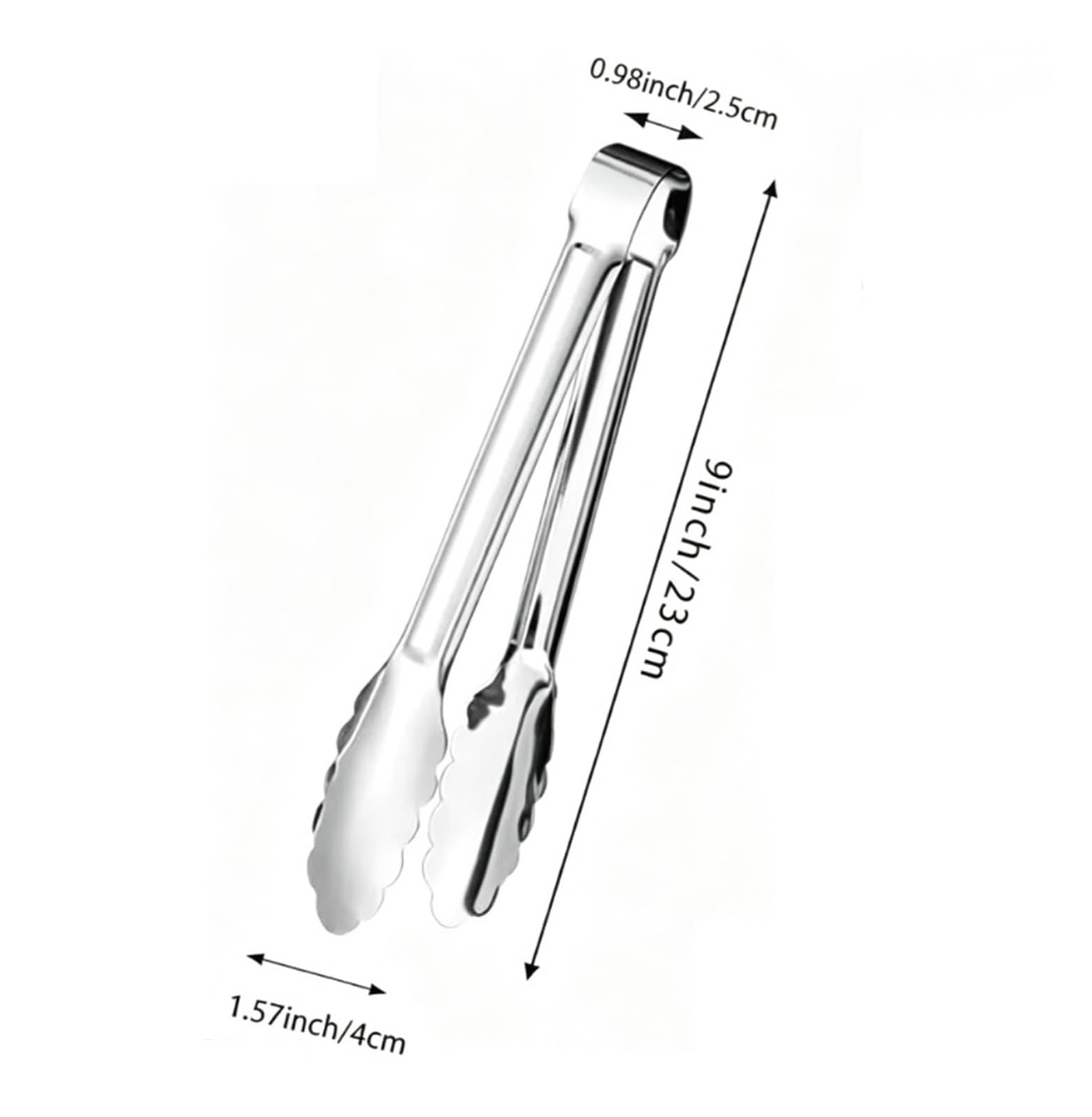 6 pinzas for servir de acero inoxidable de 9 pulgadas, perfectas for barbacoas, bodas, fiestas y uso en la cocina.