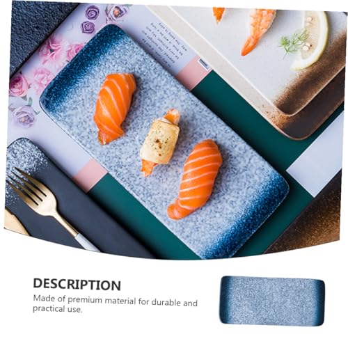 Plato estilojaponés para sushi Alipis cerámica 9.84 in miniatura 4