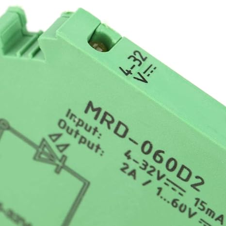 Solid State Relay Module, 6.2mm Input DC to DC Normally Open MRD-060D2 Relay Module for Pneumatic DC Electromagnetic Valve Dc Solid State Relay Output