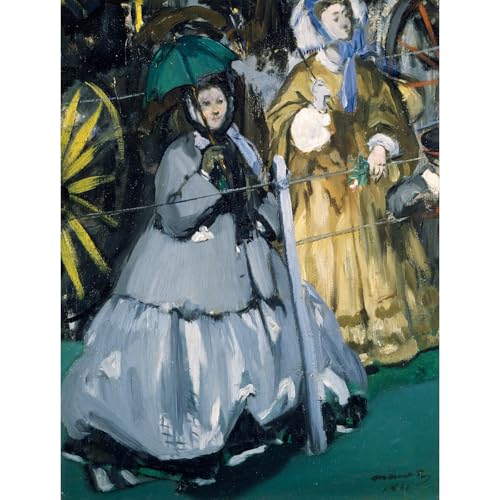 Manet Spectateurs aux courses grande giclee roulee pour habiller un grand mur vide facilement